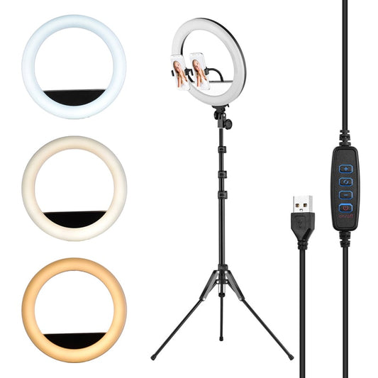 14" LED Ring Light with Tripod Stand - Professional Photography Lighting Kit